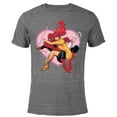 thumbnail image 1 of Marvel Spider-Man & Mary Jane Variant Cover Valentine's Day - Short Sleeve Blended T-Shirt for Adults – Customized-Dark Heather, 1 of 5