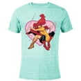 thumbnail image 1 of Marvel Spider-Man & Mary Jane Variant Cover Valentine's Day - Short Sleeve Blended T-Shirt for Adults – Customized-Ocean Blue, 1 of 5