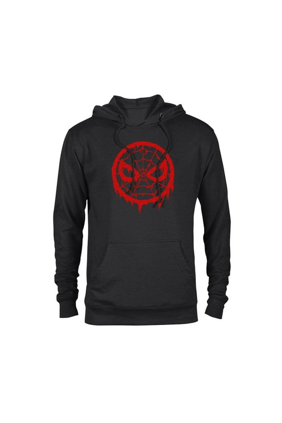 Spider-Man Mask Logo Melting Paint Drip - Pullover Hoodie for Adults - Customized-Black