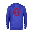 thumbnail image 1 of Marvel Spider-Man Mask Logo Melting Paint Drip - Pullover Hoodie for Adults - Customized-Royal, 1 of 5