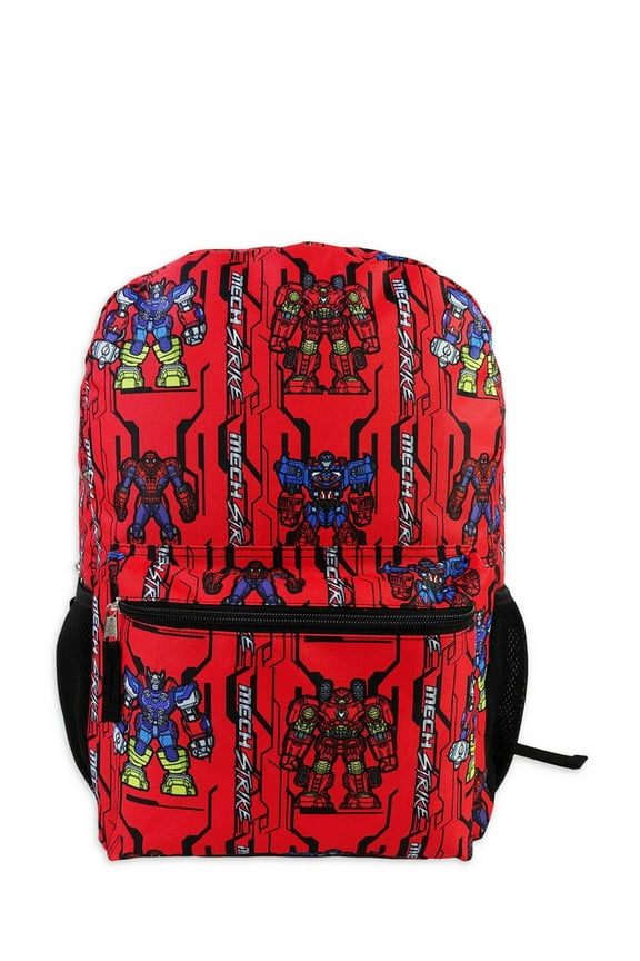 Spider-Man Mech Strike All over Print Boys' Red Backpack