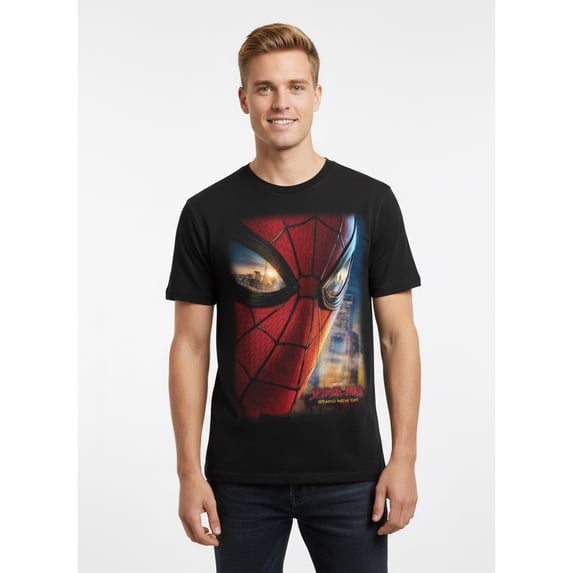 Marvel Spider-Man, Men's & Big Men's Graphic Tee, Big Face Poster, Sizes S-3XL