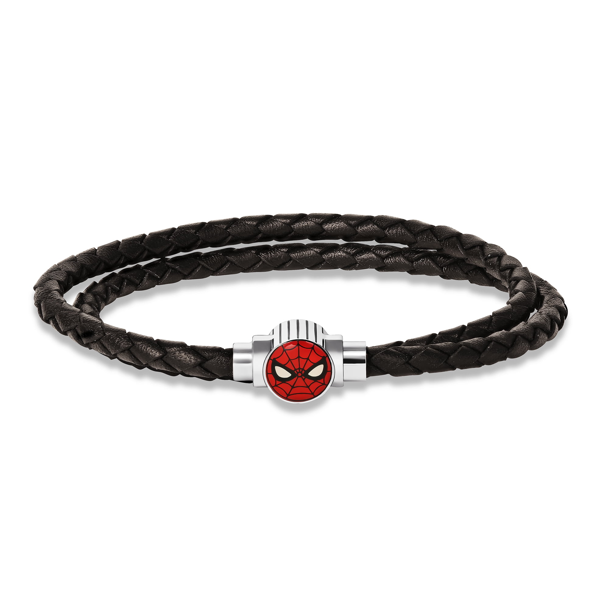 Marvel Spider-Man Men's Bracelt- Double-Wrap Woven Spiderman Bracelet ...