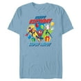 thumbnail image 1 of Marvel Spider-Man Miles Gwen Happy Birthday Super Hero! - Short Sleeve Blended T-Shirt for Adults - Customized-Ocean Blue, 1 of 5