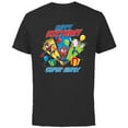 thumbnail image 1 of Marvel Spider-Man Miles Gwen Happy Birthday Super Hero! - Short Sleeve Cotton T-Shirt for Adults - Customized-Black, 1 of 5