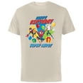 thumbnail image 1 of Marvel Spider-Man Miles Gwen Happy Birthday Super Hero! - Short Sleeve Cotton T-Shirt for Adults - Customized-Natural, 1 of 5