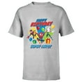 thumbnail image 1 of Marvel Spider-Man Miles Gwen Happy Birthday Super Hero! - Short Sleeve T-Shirt for Kids - Customized-Athletic Heather, 1 of 5