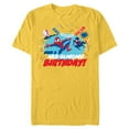 thumbnail image 1 of Marvel Spider-Man Miles Gwen Have a Web-Slinging Birthday - Short Sleeve Blended T-Shirt for Adults - Customized-Yellow, 1 of 5