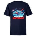 thumbnail image 1 of Marvel Spider-Man Miles Gwen Have a Web-Slinging Birthday - Short Sleeve T-Shirt for Kids - Customized-Navy, 1 of 5