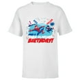 thumbnail image 1 of Marvel Spider-Man Miles Gwen Have a Web-Slinging Birthday - Short Sleeve T-Shirt for Kids - Customized-White, 1 of 5