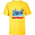 thumbnail image 1 of Marvel Spider-Man Miles Gwen Have a Web-Slinging Birthday - Short Sleeve T-Shirt for Kids - Customized-Yellow, 1 of 5
