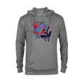 thumbnail image 1 of Marvel Spider-Man Miles Morales 4th Birthday Graphic - Pullover Hoodie for Adults - Customized-Graphite Heather, 1 of 5