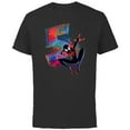 thumbnail image 1 of Marvel Spider-Man Miles Morales 5th Birthday Graphic - Short Sleeve Cotton T-Shirt for Adults - Customized-Black, 1 of 5