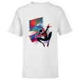 thumbnail image 1 of Marvel Spider-Man Miles Morales 5th Birthday Graphic - Short Sleeve T-Shirt for Kids - Customized-White, 1 of 5