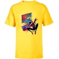 thumbnail image 1 of Marvel Spider-Man Miles Morales 5th Birthday Graphic - Short Sleeve T-Shirt for Kids - Customized-Yellow, 1 of 5