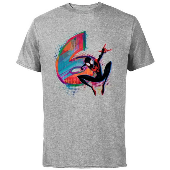 Marvel Spider-Man Miles Morales 6th Birthday Graphic - Short Sleeve Cotton T-Shirt for Adults - Customized-Athletic Heather