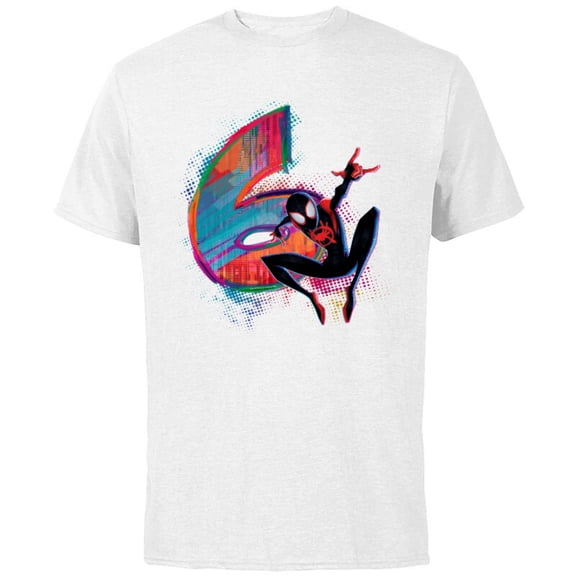 Marvel Spider-Man Miles Morales 6th Birthday Graphic - Short Sleeve Cotton T-Shirt for Adults - Customized-White