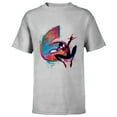 thumbnail image 1 of Marvel Spider-Man Miles Morales 6th Birthday Graphic - Short Sleeve T-Shirt for Kids - Customized-Athletic Heather, 1 of 5