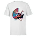 thumbnail image 1 of Marvel Spider-Man Miles Morales 6th Birthday Graphic - Short Sleeve T-Shirt for Kids - Customized-White, 1 of 5