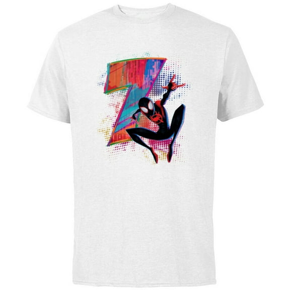 Marvel Spider-Man Miles Morales 7th Birthday Graphic - Short Sleeve Cotton T-Shirt for Adults - Customized-White