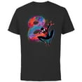 thumbnail image 1 of Marvel Spider-Man Miles Morales 8th Birthday Graphic - Short Sleeve Cotton T-Shirt for Adults - Customized-Black, 1 of 5