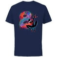 thumbnail image 1 of Marvel Spider-Man Miles Morales 8th Birthday Graphic - Short Sleeve Cotton T-Shirt for Adults - Customized-Navy, 1 of 5