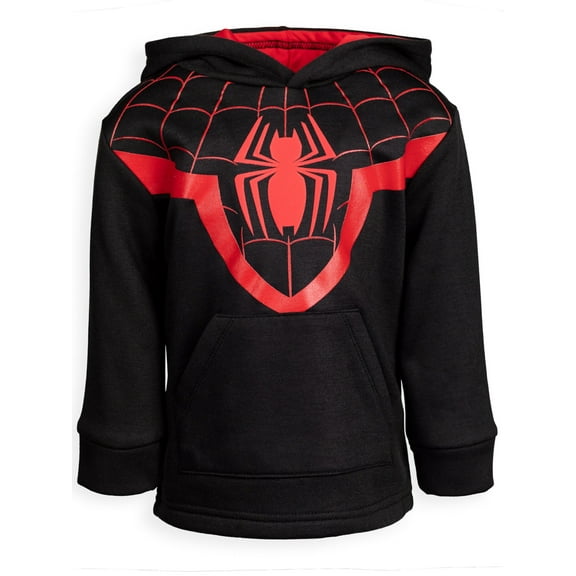 Marvel Spider-Man Miles Morales Big Boys Fleece Athletic Hoodie Toddler to Big Kid