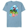 thumbnail image 1 of Marvel Spider-Man Miles Morales Easter Egg Hunt Holiday - Short Sleeve Blended T-Shirt for Adults - Customized-Ocean Blue, 1 of 5