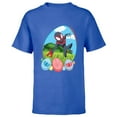 thumbnail image 1 of Marvel Spider-Man Miles Morales Easter Egg Hunt Holiday - Short Sleeve T-Shirt for Kids - Customized-Royal, 1 of 5