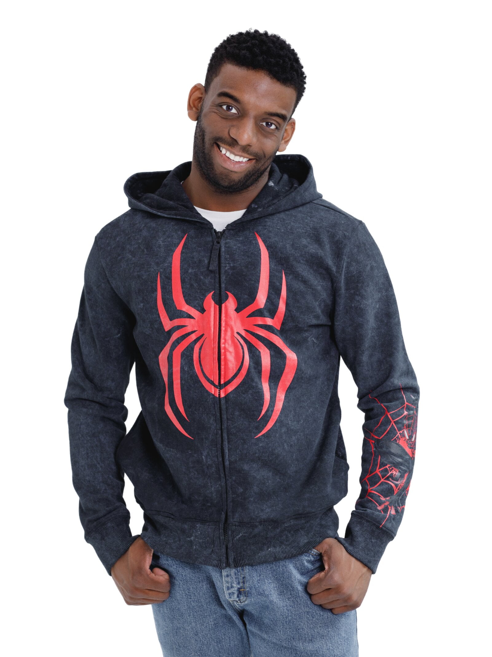 Marvel Spider-Man Miles Morales Fleece Matching Family Zip Up