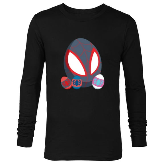 Marvel Spider-Man Miles Morales & Friends Toony Easter Eggs - Long Sleeve T-Shirt for Men - Customized-Black