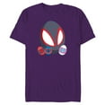thumbnail image 1 of Marvel Spider-Man Miles Morales & Friends Toony Easter Eggs - Short Sleeve Blended T-Shirt for Adults - Customized-Purple, 1 of 5