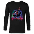 thumbnail image 1 of Marvel Spider-Man Miles Morales Graffiti City - Long Sleeve T-Shirt for Men -Customized-Black, 1 of 5
