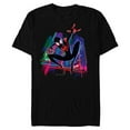 thumbnail image 1 of Marvel Spider-Man Miles Morales Graffiti City - Short Sleeve Blended T-Shirt for Adults -Customized-Black, 1 of 5