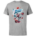 thumbnail image 1 of Marvel Spider-Man Miles Morales Have a Web-Slinging Birthday - Short Sleeve Cotton T-Shirt for Adults - Customized-Athletic Heather, 1 of 5