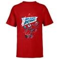 thumbnail image 1 of Marvel Spider-Man Miles Morales Have a Web-Slinging Birthday - Short Sleeve T-Shirt for Kids - Customized-Red, 1 of 5