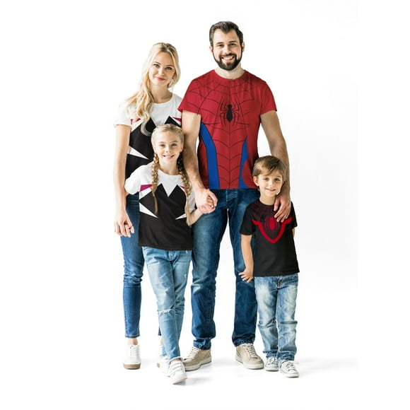 Marvel Spider-Man Miles Morales Mens Matching Family Cosplay T-Shirt Large
