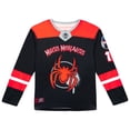 thumbnail image 1 of Marvel Spider-Man Miles Morales Mesh Hockey Jersey Long Sleeve T-Shirt Adult, 1 of 4