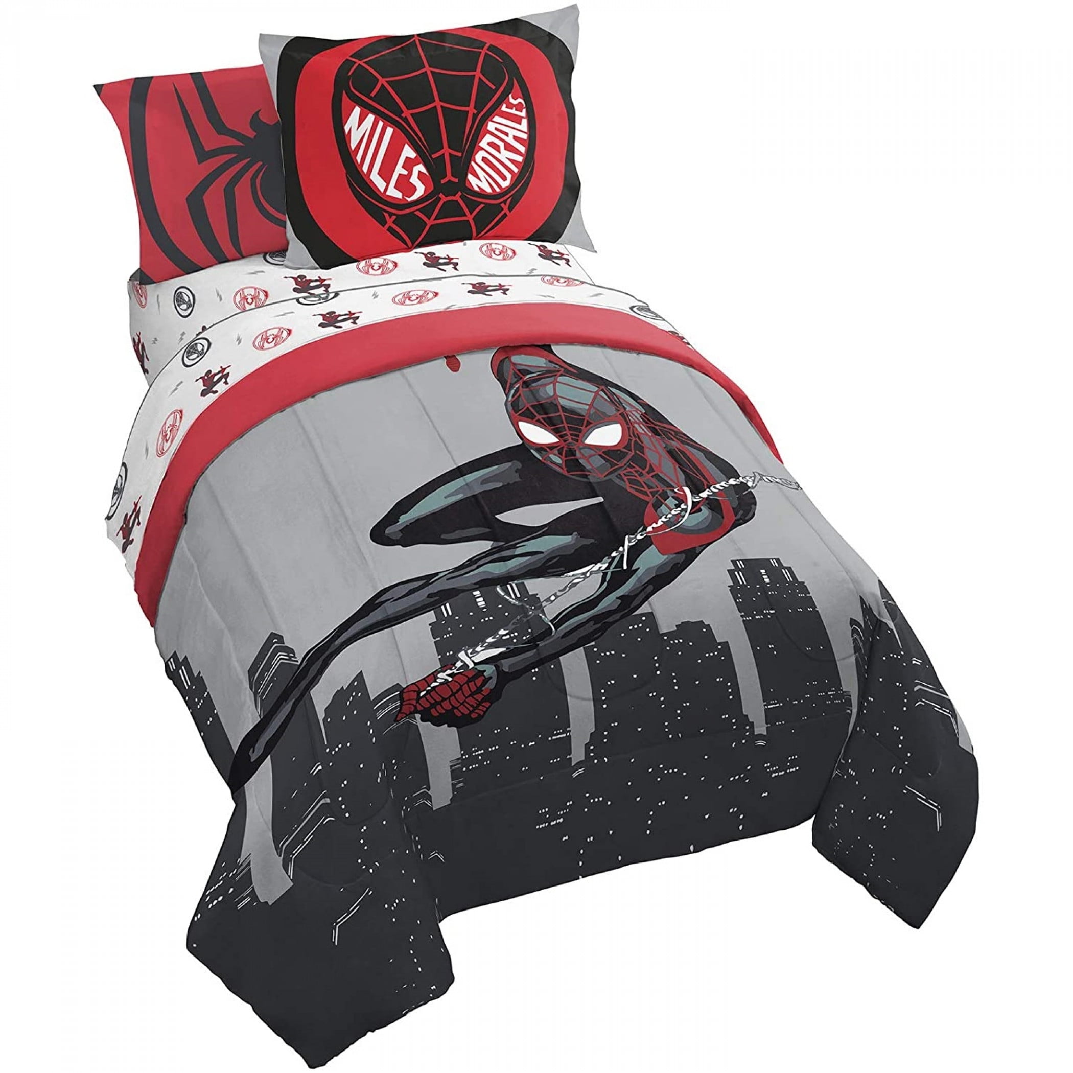 Jay Franco Marvel Spider Man Miles Morales Twin Bed Set