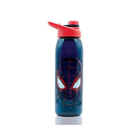 Marvel Spider-Man Miles Morales Plastic Water Bottle | Holds 28 Ounces