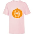thumbnail image 1 of Marvel Spider-Man Miles Morales Pumpkin Halloween - Short Sleeve T-Shirt for Kids - Customized-Soft Pink, 1 of 5