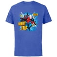 thumbnail image 1 of Marvel Spider-Man Miles Morales Spider-Gwen Family Trip 2024 - Short Sleeve Cotton T-Shirt for Adults - Customized-Royal Heather, 1 of 5