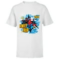 thumbnail image 1 of Marvel Spider-Man Miles Morales Spider-Gwen Family Trip 2024 - Short Sleeve T-Shirt for Kids - Customized-White, 1 of 5