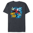 thumbnail image 1 of Marvel Spider-Man Miles Morales Spider-Gwen Family Trip - Short Sleeve Blended T-Shirt for Adults - Customized-Navy Heather, 1 of 5