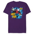 thumbnail image 1 of Marvel Spider-Man Miles Morales Spider-Gwen Family Trip - Short Sleeve Blended T-Shirt for Adults - Customized-Purple, 1 of 5
