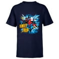thumbnail image 1 of Marvel Spider-Man Miles Morales Spider-Gwen Family Trip - Short Sleeve T-Shirt for Kids - Customized-Navy, 1 of 5