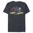 thumbnail image 1 of Marvel Spider-Man Miles Morales Spider-Gwen Webbed Wonders - Short Sleeve Blended T-Shirt for Adults - Customized-Navy Heather, 1 of 5