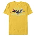 thumbnail image 1 of Marvel Spider-Man Miles Morales Spider-Gwen Webbed Wonders - Short Sleeve Blended T-Shirt for Adults - Customized-Yellow, 1 of 5
