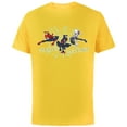 thumbnail image 1 of Marvel Spider-Man Miles Morales Spider-Gwen Webbed Wonders - Short Sleeve Cotton T-Shirt for Adults - Customized-Yellow, 1 of 5