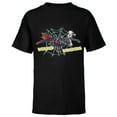thumbnail image 1 of Marvel Spider-Man Miles Morales Spider-Gwen Webbed Wonders - Short Sleeve T-Shirt for Kids - Customized-Black, 1 of 5